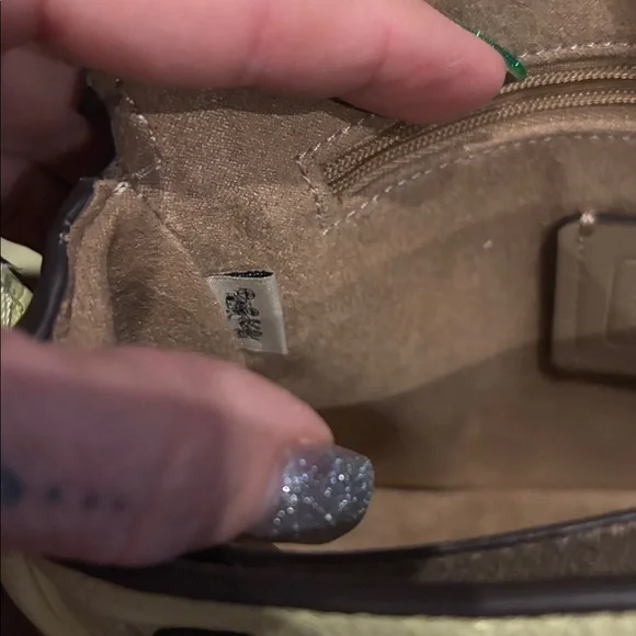 Coach Lucy Small Messenger Bag Crossbody EUC Pale Lime - Picture 8 of 11